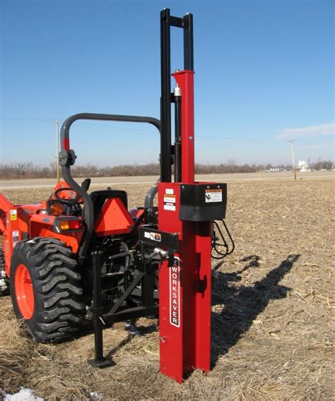 worksaver skid steer mounted post driver prices|worksaver post driver.